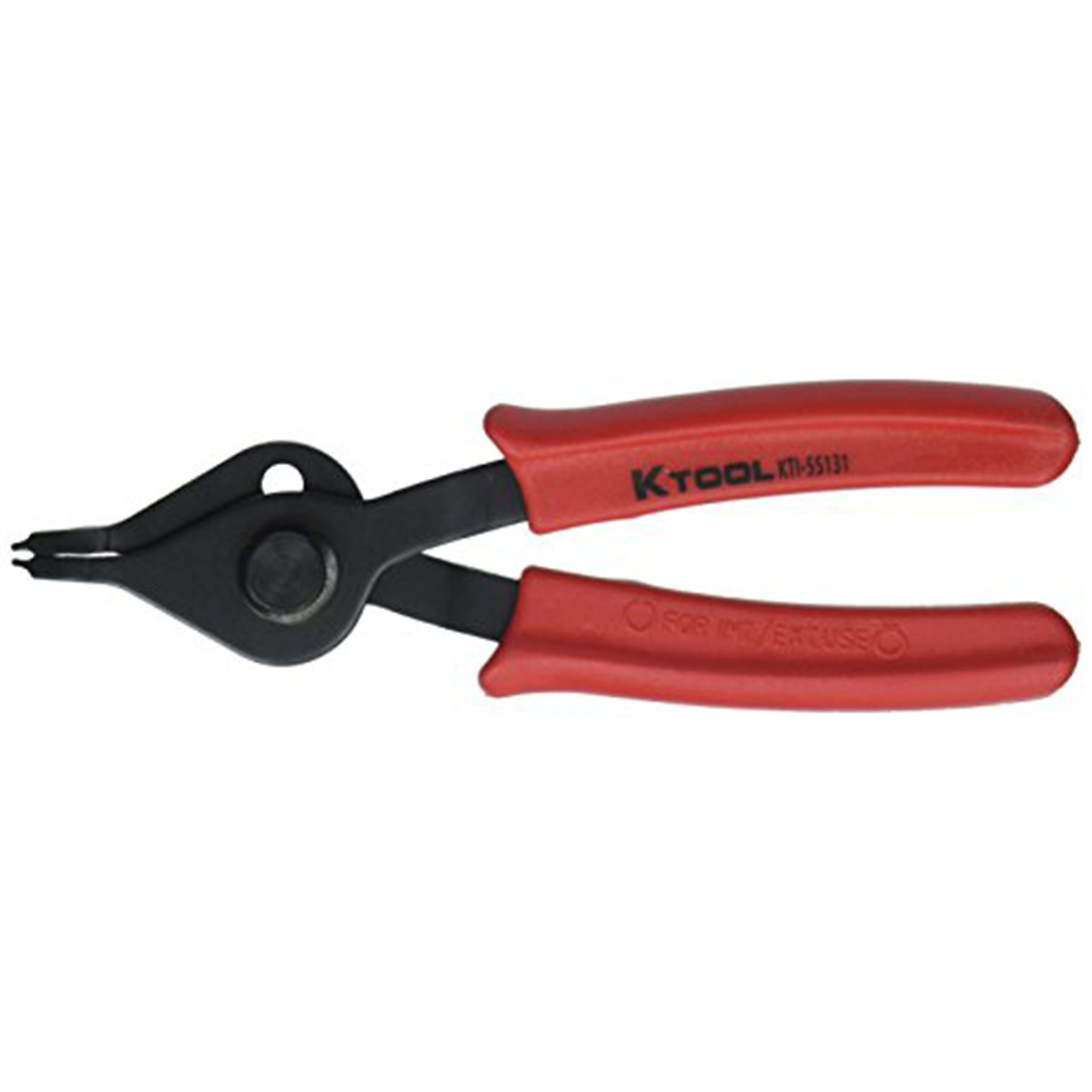K Tool International Snap Ring Pliers — 45 Degree, 0.047in. Tip, Model# KTI55131